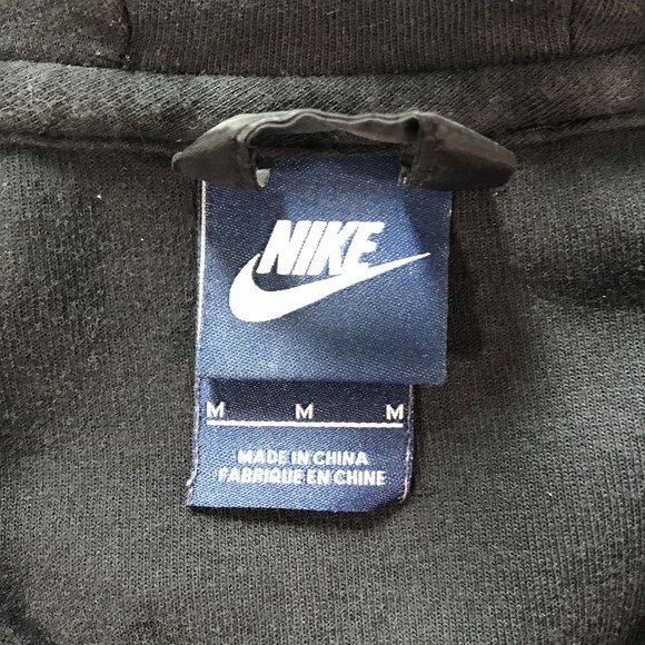 Women's Nike Full Zip Hoodie Jacket Coat Pockets Black sz Medium - Picture 3 of 11